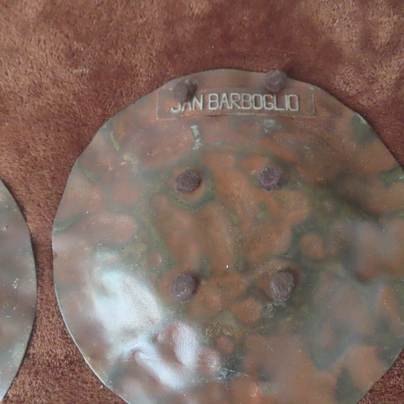 Jan Barboglio Rustic Metal Hammered Plates lot of 5 - Picture 5 of 7
